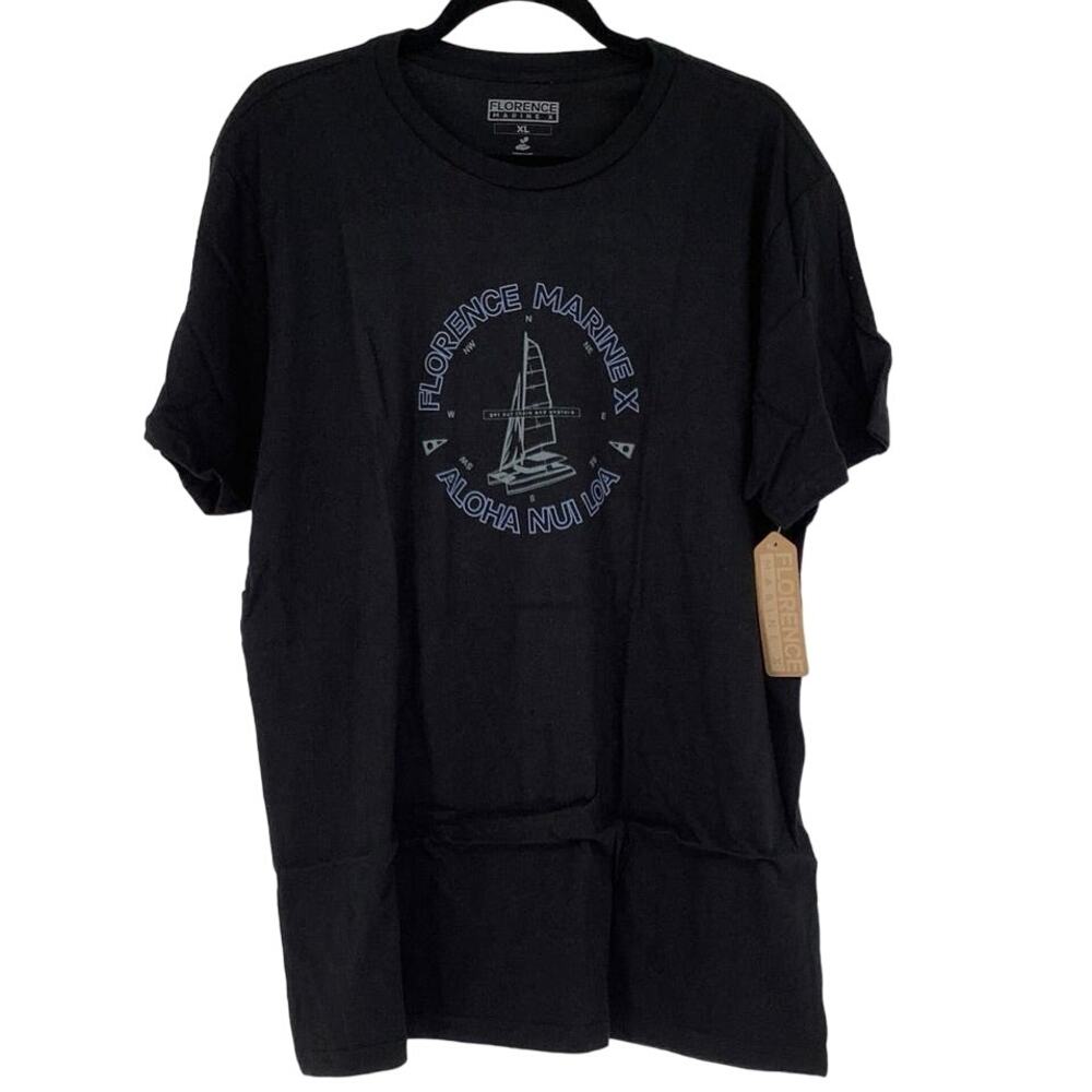 Florence Marine Black Graphic Tee - Men